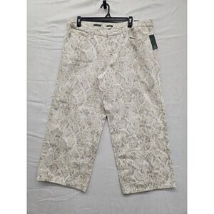 Wild Fable Low Rise Baggy Jeans Snakeskin Animal Print‎ Rigid Denim 17/31R White